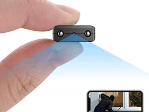 كاميرا مراقبة منزلية لاسلكية واي فاي ، كاميرات داخلية صغيرة للجسم ، Home1080P كاميرا مراقبة Vdeo المحمولة ، عرض عن بعد للأمان مع تطبيق iOS Android ، مع رؤية ليلية ، وكشف الحركة