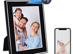 lo.baby.ve إطار صورة للكاميرا المخفية 5G & 2.4G إطار صور كاميرا تجسس واي فاي مع كاميرا أمان بث مباشر عن بعد للمنزل والمكتب وكاميرا خفية لإبقاء العيون على الآباء والأطفال والحيوانات الأليفة