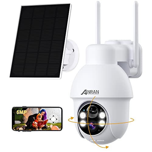 ANRAN 5MP كاميرات مراقبة لاسلكية خارجية ، كاميرا مراقبة خارجية تعمل بالطاقة الشمسية مع عرض 360 درجة ، PIR ، كاميرا تعمل بالبطارية 2.4G WiFi ، رؤية ليلية ملونة ، صوت ثنائي الاتجاه ، متوافق مع Alexa ، Q3 Max White ANRAN 5MP كاميرات مراقبة لاسلكية خارجية ، كاميرا مراقبة خارجية تعمل بالطاقة الشمسية مع عرض 360 درجة ، PIR ، كاميرا تعمل بالبطارية 2.4G WiFi ، رؤية ليلية ملونة ، صوت ثنائي الاتجاه ، متوافق مع Alexa ، Q3 Max White