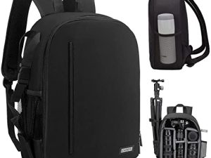 حقيبة ظهر كاميرا كادين احترافية لكاميرا DSLR / SLR عديمة المرآة مقاومة للماء ، جراب كاميرا متوافق مع ملحقات كاميرا نيكون وكاميرا نيكون من سوني