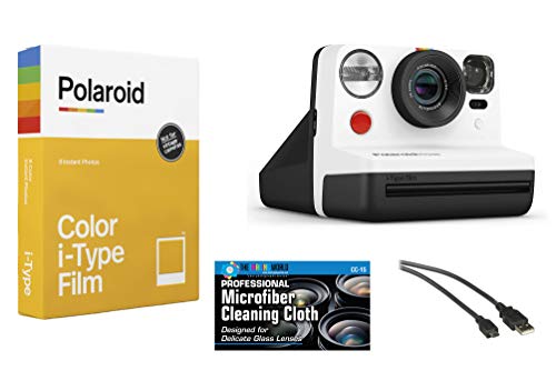 كاميرا Polaroid Now i-Type Instant Film Camera (أبيض وأسود) + مجموعة أفلام بولارويد الملونة كاميرا Polaroid Now i-Type Instant Film Camera (أبيض وأسود) + مجموعة أفلام بولارويد الملونة