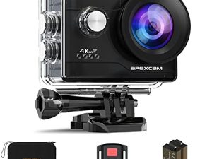 كاميرا أكشن 4K كاميرا رياضية 20 ميجابكسل 40 م 170 درجة زاوية عريضة واي فاي كاميرا مقاومة للماء تحت الماء مع جهاز تحكم عن بعد 2.4G بطاريتان 2.0 بوصة LCD فائقة الدقة مع مجموعة ملحقات التركيب [إصدار جديد 2022]