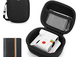 ألبوم حافظة Yinke لكاميرا Polaroid Go الفورية الصغيرة (9035) ، حقيبة تخزين بغطاء منظم محمول وحقيبة تخزين أسود）