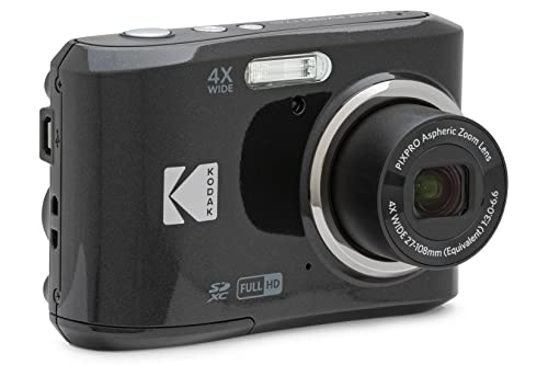 كاميرا KODAK PIXPRO Friendly Zoom FZ45-BK الرقمية بدقة 16 ميجابكسل مع زووم بصري 4X بزاوية عريضة 27 مم وشاشة إل سي دي 2.7 بوصة (أسود) كاميرا KODAK PIXPRO Friendly Zoom FZ45-BK الرقمية بدقة 16 ميجابكسل مع زووم بصري 4X بزاوية عريضة 27 مم وشاشة إل سي دي 2.7 بوصة (أسود)