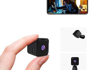 كاميرا تجسس واي فاي كاميرا خفية 4K HD كاميرا تجسس صغيرة لأمن المنزل سهلة الاستخدام لاسلكي داخلي أصغر كاميرا مع كشف الحركة للرؤية الليلية