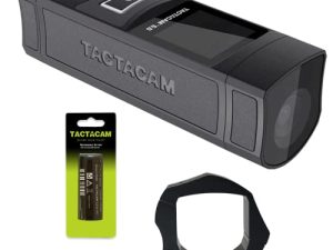 TACTACAM 6.0 Action Camera ، 4k 60 FPS ، تكبير 8X ، مقاوم للماء ، تثبيت صورة متكامل ، تشغيل بلمسة واحدة (6.0) بطارية بديلة + خيارات التركيب (حامل النطاق السفلي)