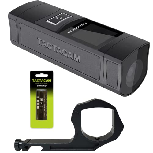 TACTACAM 6.0 Action Camera ، 4k 60 FPS ، تكبير 8X ، مقاوم للماء ، تثبيت صورة متكامل ، تشغيل بلمسة واحدة (6.0) بطارية بديلة + خيارات التركيب (حامل النطاق السفلي) TACTACAM 6.0 Action Camera ، 4k 60 FPS ، تكبير 8X ، مقاوم للماء ، تثبيت صورة متكامل ، تشغيل بلمسة واحدة (6.0) بطارية بديلة + خيارات التركيب (حامل النطاق السفلي)