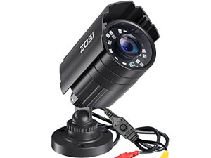 ZOSI 2.0MP 1080P HD 1920TVL Security Camera Hybrid 4-in-1 TVI / CVI / AHD / 960H CVBS CCTV Camera Outdoor داخلي ، 80ft IR للرؤية الليلية ، كاميرا مقاومة للعوامل الجوية ل DVR المراقبة التناظرية (أسود)