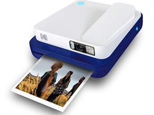 KODAK Smile Classic Digital Instant Camera for 3.5 x 4.25 Zink Photo Paper - Bluetooth، 16MP Pictures (Blue)