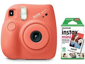 حزمة FujiFilm Instax Mini 7+ مرجاني فاتح (حزمة 10 أفلام)