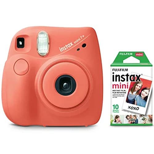 حزمة FujiFilm Instax Mini 7+ مرجاني فاتح (حزمة 10 أفلام) حزمة FujiFilm Instax Mini 7+ مرجاني فاتح (حزمة 10 أفلام)