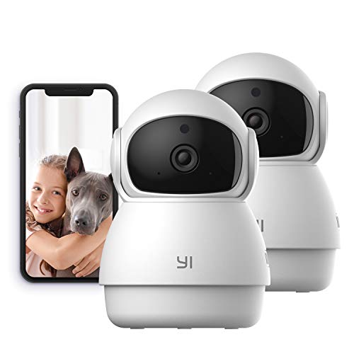 YI 2pc Pan-Tilt Dome Security Camera ، 360 درجة 2.4G ذكي داخلي للكلاب والقطط كاميرا مع رؤية ليلية ، صوت ثنائي الاتجاه ، كشف الحركة ، تطبيق الهاتف ، متوافق مع Alexa و Google Assistant YI 2pc Pan-Tilt Dome Security Camera ، 360 درجة 2.4G ذكي داخلي للكلاب والقطط كاميرا مع رؤية ليلية ، صوت ثنائي الاتجاه ، كشف الحركة ، تطبيق الهاتف ، متوافق مع Alexa و Google Assistant