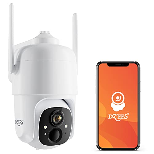 Dzees 2K كاميرات الأمان اللاسلكية الخارجية WiFi ، صفارة الإنذار أضواء كاشفة في الهواء الطلق كاميرا لاسلكية تعمل بالبطارية ، كاميرا PTZ 360 درجة ، كشف الحركة بالذكاء الاصطناعي ، حديث ثنائي الاتجاه ، رؤية ليلية ملونة ، IP66 ، Cloud / SD Dzees 2K كاميرات الأمان اللاسلكية الخارجية WiFi ، صفارة الإنذار أضواء كاشفة في الهواء الطلق كاميرا لاسلكية تعمل بالبطارية ، كاميرا PTZ 360 درجة ، كشف الحركة بالذكاء الاصطناعي ، حديث ثنائي الاتجاه ، رؤية ليلية ملونة ، IP66 ، Cloud / SD