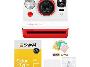 كاميرا بولارويد الأصلية الآن Viewfinder i-Type Instant Camera (أحمر) مع مجموعة أفلام i-Type وحزمة الملحقات (3 عناصر)