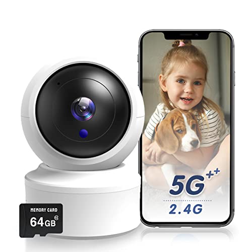 كاميرا مراقبة داخلية ، 1080P HD Pan / Tilt Wireless Pet Camera لمراقبة الطفل ، 5G & 2.4G WiFi Home Security Camera لكلاب / مربية ، رؤية ليلية ، صفارة الإنذار ، متوافقة مع Alexa و Google كاميرا مراقبة داخلية ، 1080P HD Pan / Tilt Wireless Pet Camera لمراقبة الطفل ، 5G & 2.4G WiFi Home Security Camera لكلاب / مربية ، رؤية ليلية ، صفارة الإنذار ، متوافقة مع Alexa و Google