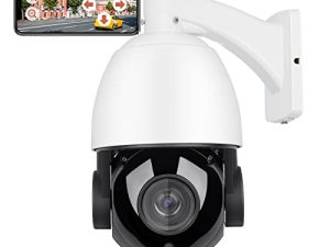كاميرا PTZ للتتبع التلقائي بدقة 4K بدقة 8 ميجابكسل مع تقريب بصري قابل للإمالة بمعدل 20 ضعفًا ، وكشف عن الإنسان / السيارة ، ورؤية ليلية بالأشعة تحت الحمراء تبلغ 328 قدمًا ، وكاميرا IP على شكل قبة PoE لتتبع الحركة في الهواء الطلق مع صوت ، IP66 (متوافق مع Hikvision)