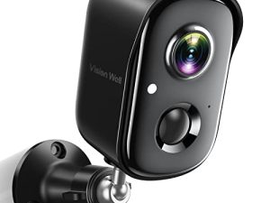 كاميرات مراقبة لاسلكية خارجية ، 1080P تعمل بالبطارية تعمل بالذكاء الاصطناعي للكشف عن الحركة ، ضوء كشاف صفارة الإنذار ، واي فاي ، كاميرا مراقبة منزلية داخلية ، رؤية ليلية ملونة ، حديث ثنائي الاتجاه ، مقاوم للماء ، تخزين سحابي / SD