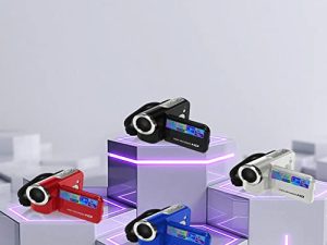 كاميرا فيديو Ganfancp 16 مليون كاميرا فيديو رقمية ، شاشة إل سي دي 2.0 بوصة عالية الدقة ، تكبير رقمي 16x ، كاميرا فيديو محمولة للطلاب الصغار هدايا الأطفال على مستوى الدخول