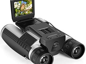 منظار Camonity 5M 2 "LCD 16GB رقمي مع كاميرا 12X Zoom Video Photo Recorder Camcorder for Bird Watching Football Game Concert