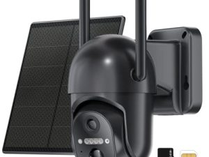 كاميرا 4G LTE Cellular Security Security الخارجية اللاسلكية ، لا توجد كاميرات بطارية WiFi (Verizon و AT&T و T-Mobile) ، رؤية 360 درجة ، رؤية ليلية 2K ، مستشعر حركة PIR ، صوت ثنائي الاتجاه (64G SD & SIM Card متضمن)