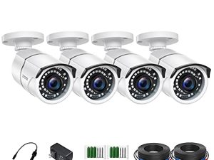 كاميرا مراقبة المنزل ZOSI 4 Pack 2MP 1080p HD-TVI