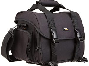 حقيبة أدوات كبيرة DSLR من Amazon Basics (لون برتقالي داخلي)