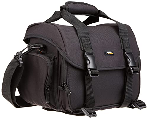 حقيبة أدوات كبيرة DSLR من Amazon Basics (لون برتقالي داخلي) حقيبة أدوات كبيرة DSLR من Amazon Basics (لون برتقالي داخلي)