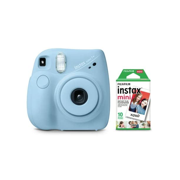 حزمة FujiFilm Instax Mini 7+ أزرق فاتح + (حزمة 10 أفلام) حزمة FujiFilm Instax Mini 7+ أزرق فاتح + (حزمة 10 أفلام)
