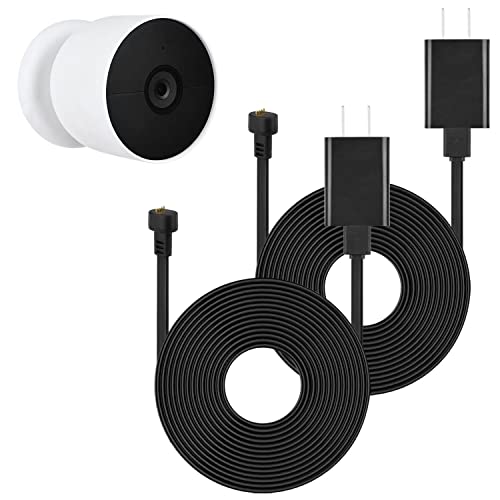 حزمة كابل الطاقة متوافق مع Google Nest Cam (البطارية) ، 30 قدمًا / 9.1 متر كابل خارجي مقاوم للعوامل الجوية يشحن باستمرار كاميرا Nest (أسود) حزمة كابل الطاقة متوافق مع Google Nest Cam (البطارية) ، 30 قدمًا / 9.1 متر كابل خارجي مقاوم للعوامل الجوية يشحن باستمرار كاميرا Nest (أسود)