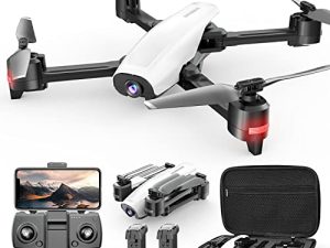 طائرات بدون طيار مزودة بكاميرا 4K للمبتدئين ، نظام GPS FPV قابل للطي 5G كوادكوبتر مع كاميرا Gimbal كهربائية ، 40 دقيقة وقت طيران WIFI عودة تلقائية اتبعني دعم تمديد بطاقة SD