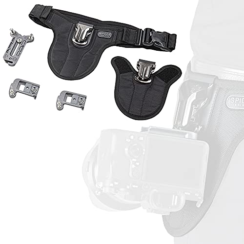 Spider Holster - SpiderPro Mirrorless Dual Camera System v2 لحمل كاميرتين احترافيتين وعتاد ثقيل يتميز بحزام مع حافظة كاميرا ذاتية القفل مدمجة للوصول إلى كاميرا السحب السريع Spider Holster - SpiderPro Mirrorless Dual Camera System v2 لحمل كاميرتين احترافيتين وعتاد ثقيل يتميز بحزام مع حافظة كاميرا ذاتية القفل مدمجة للوصول إلى كاميرا السحب السريع