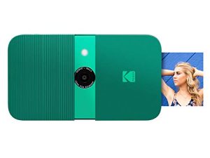 الكاميرا الرقمية للطباعة الفورية KODAK Smile - كاميرا 10 ميجابكسل مفتوحة الشرائح مع طابعة ZINK 2x3 (أخضر)