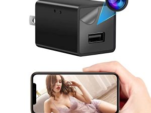 كاميرا DAPHNO 1080P WiFi لأمن المكاتب المنزلية ، وكاشف كاميرا التجسس ، وكاميرات سرية للمنزل ، وكاميرا لاسلكية ذكية للأطفال للمراقبة (أسود)