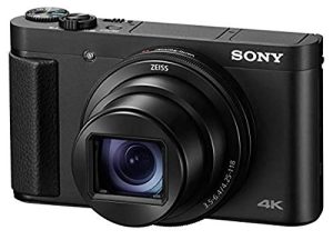 كاميرا سوني DSC-HX99 الرقمية المدمجة بدقة 18.2 ميجابكسل مع زووم 24-720 مم ، دقة 4K ولوحة لمس - أسود