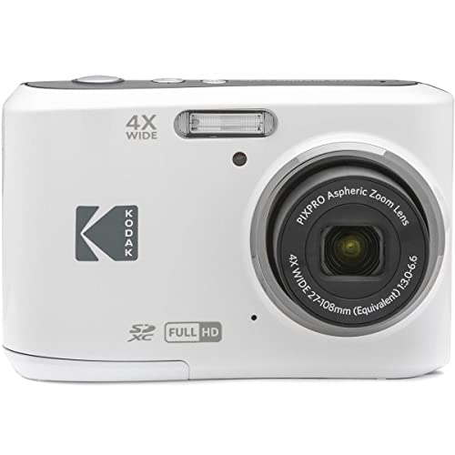 كاميرا KODAK PIXPRO Friendly Zoom FZ45-WH بدقة 16 ميجابكسل مع زووم بصري 4X بزاوية عريضة 27 ملم وشاشة إل سي دي 2.7 بوصة (أبيض) كاميرا KODAK PIXPRO Friendly Zoom FZ45-WH بدقة 16 ميجابكسل مع زووم بصري 4X بزاوية عريضة 27 ملم وشاشة إل سي دي 2.7 بوصة (أبيض)