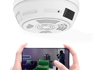 كاميرا خفية HD كاميرا تجسس كاشف دخان WiFi 1080P 180 يومًا في وضع الاستعداد PIR كشف الحركة للرؤية الليلية مسجل فيديو مربية كاميرا