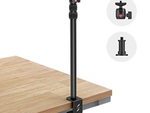 حامل طاولة مكتب للكاميرا من SmallRig ، حامل إضاءة قابل للتعديل 13 "-35" ، مشبك C على سطح الطاولة لكاميرا DSLR ، مصباح حلقي ، بث مباشر ، تصوير فيديو للصور (1 قطعة)