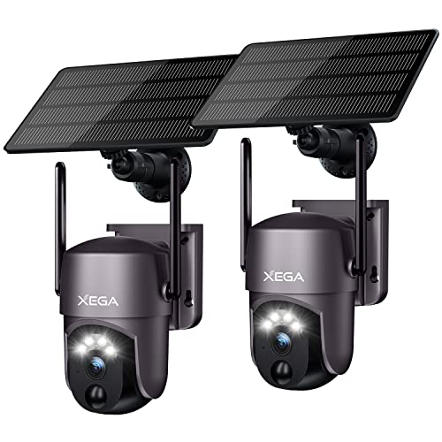 Xega Security Camera Outdoor WiFi Surveillance Cameras كاميرا مراقبة لاسلكية تعمل بالطاقة الشمسية تعمل بالطاقة الشمسية 360 درجة مع ضوء كشاف وصفارة ، رؤية ليلية فائقة الدقة بالألوان ، كشف الحركة بالذكاء الاصطناعي ، تحدث ثنائي الاتجاه ، IP66 Xega Security Camera Outdoor WiFi Surveillance Cameras كاميرا مراقبة لاسلكية تعمل بالطاقة الشمسية تعمل بالطاقة الشمسية 360 درجة مع ضوء كشاف وصفارة ، رؤية ليلية فائقة الدقة بالألوان ، كشف الحركة بالذكاء الاصطناعي ، تحدث ثنائي الاتجاه ، IP66