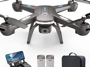 طائرة بدون طيار GPS مع كاميرا 4K للمبتدئين ، تحديد المواقع المزدوجة 5G WiFi FPV Live Video 40 دقيقة زمن الرحلة 2 كاميرات RC كوادكوبتر بدون طيار عودة تلقائية اتبعني (بطاريتان) ...