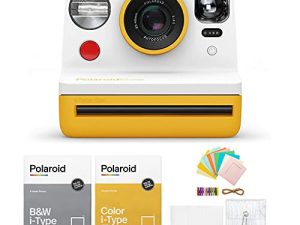 Polaroid Originals Now Viewfinder i-Type Instant Camera Yellow Bundle w / Color & B&W Instant Film & Polaroid Access Kit (4 عناصر)