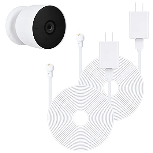 2 حزمة كابل الطاقة متوافق مع Google Nest Cam (البطارية) ، 30 قدمًا / 9.1 متر كابل خارجي مقاوم للعوامل الجوية يشحن باستمرار كاميرا Nest (أبيض) 2 حزمة كابل الطاقة متوافق مع Google Nest Cam (البطارية) ، 30 قدمًا / 9.1 متر كابل خارجي مقاوم للعوامل الجوية يشحن باستمرار كاميرا Nest (أبيض)