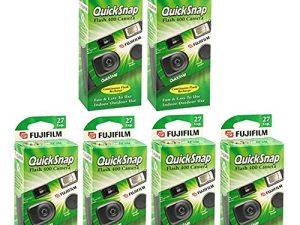 كاميرا Fujifilm Quicksnap Flash 400 للاستخدام الفردي مع فلاش ، عبوة من 6