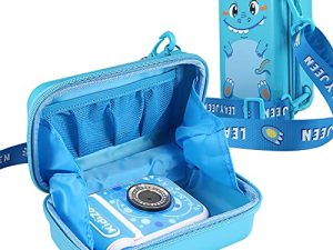 جراب كاميرا فورية للأطفال من Leayjeen متوافق مع VTech KidiZoom Printcam / Dragon Touch وكاميرا رقمية فورية للأطفال (جراب فقط) (أزرق)