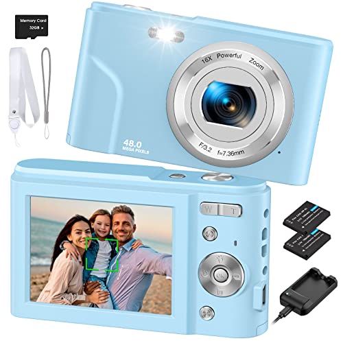 كاميرا رقمية ، Bofypoo Autofocus Kids Vlogging Camera FHD 1080P 48MP مع بطاقة ذاكرة 32GB ، 16X Zoom Point وكاميرا Shoot Digital مع شاحن بطارية ، كاميرا مدمجة للمراهقين والمبتدئين كاميرا رقمية ، Bofypoo Autofocus Kids Vlogging Camera FHD 1080P 48MP مع بطاقة ذاكرة 32GB ، 16X Zoom Point وكاميرا Shoot Digital مع شاحن بطارية ، كاميرا مدمجة للمراهقين والمبتدئين