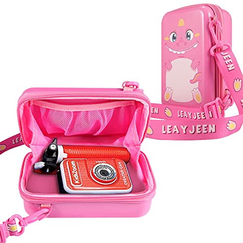 جراب كاميرا Leayjeen Pink Kids متوافق مع VTech KidiZoom Creator Cam / Dragon Touch والمزيد من كاميرا الطباعة الفورية للأطفال Kids Kids Digital Video Camera and Accessories (Case Only) Pink جراب كاميرا Leayjeen Pink Kids متوافق مع VTech KidiZoom Creator Cam / Dragon Touch والمزيد من كاميرا الطباعة الفورية للأطفال Kids Kids Digital Video Camera and Accessories (Case Only) Pink