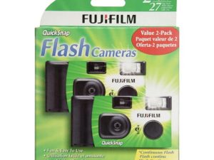 كاميرا فوجي فيلم QuickSnap Flash 400 للاستعمال مرة واحدة مقاس 35 ملم (عبوة من قطعتين)