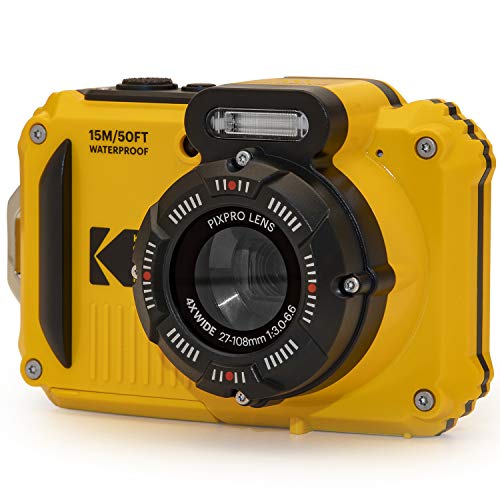 KODAK PIXPRO WPZ2 كاميرا رقمية مقاومة للماء وعرة 16 ميجابكسل 4X زووم بصري 2.7 بوصة LCD فيديو عالي الدقة ، أصفر KODAK PIXPRO WPZ2 كاميرا رقمية مقاومة للماء وعرة 16 ميجابكسل 4X زووم بصري 2.7 بوصة LCD فيديو عالي الدقة ، أصفر