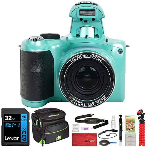 كاميرا بولارويد IE6035-TEAL-STK-4 iE6035 18 ميجابكسل 60x زووم بصري رقمي ، حزمة البط البري مع بطاقة ذاكرة ليكسار 32 جيجا ، حقيبة كاميرا ديكو جير ، منفاخ العدسة ، قلم العدسة ، حامل ثلاثي القوائم 12 بوصة والمزيد كاميرا بولارويد IE6035-TEAL-STK-4 iE6035 18 ميجابكسل 60x زووم بصري رقمي ، حزمة البط البري مع بطاقة ذاكرة ليكسار 32 جيجا ، حقيبة كاميرا ديكو جير ، منفاخ العدسة ، قلم العدسة ، حامل ثلاثي القوائم 12 بوصة والمزيد