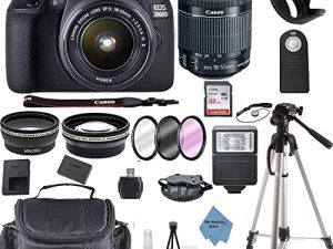 Ultimate Deals Canon EOS 2000D (Rebel T7) DSLR Camera w / Canon EF-S 18-55mm F / 3.5-5.6 Zoom Lens + Case + 32GB Memory Card + TopKnotch Kit (مجدد)