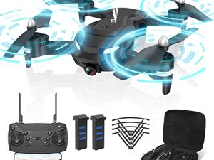 طائرات بدون طيار FERIETELF T26 للبالغين - طائرة بدون طيار 1080P HD RC ، طائرة بدون طيار Fpv مع كاميرا ، مع فيديو مباشر واي فاي ، تثبيت الارتفاع ، وضع مقطوعة الرأس ، قلب ثلاثي الأبعاد ، مستشعر الجاذبية ، مفتاح واحد للإقلاع / الهبوط للأطفال أو المبتدئين